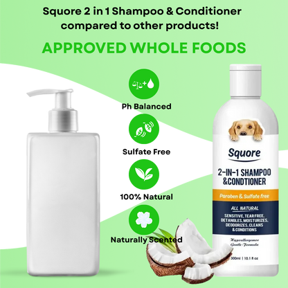 BruceBenPets - Squore's 2-in-1 Shampoo & Conditioner Bottle