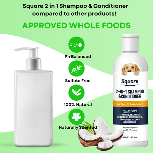 BruceBenPets - Squore's 2-in-1 Shampoo & Conditioner Bottle
