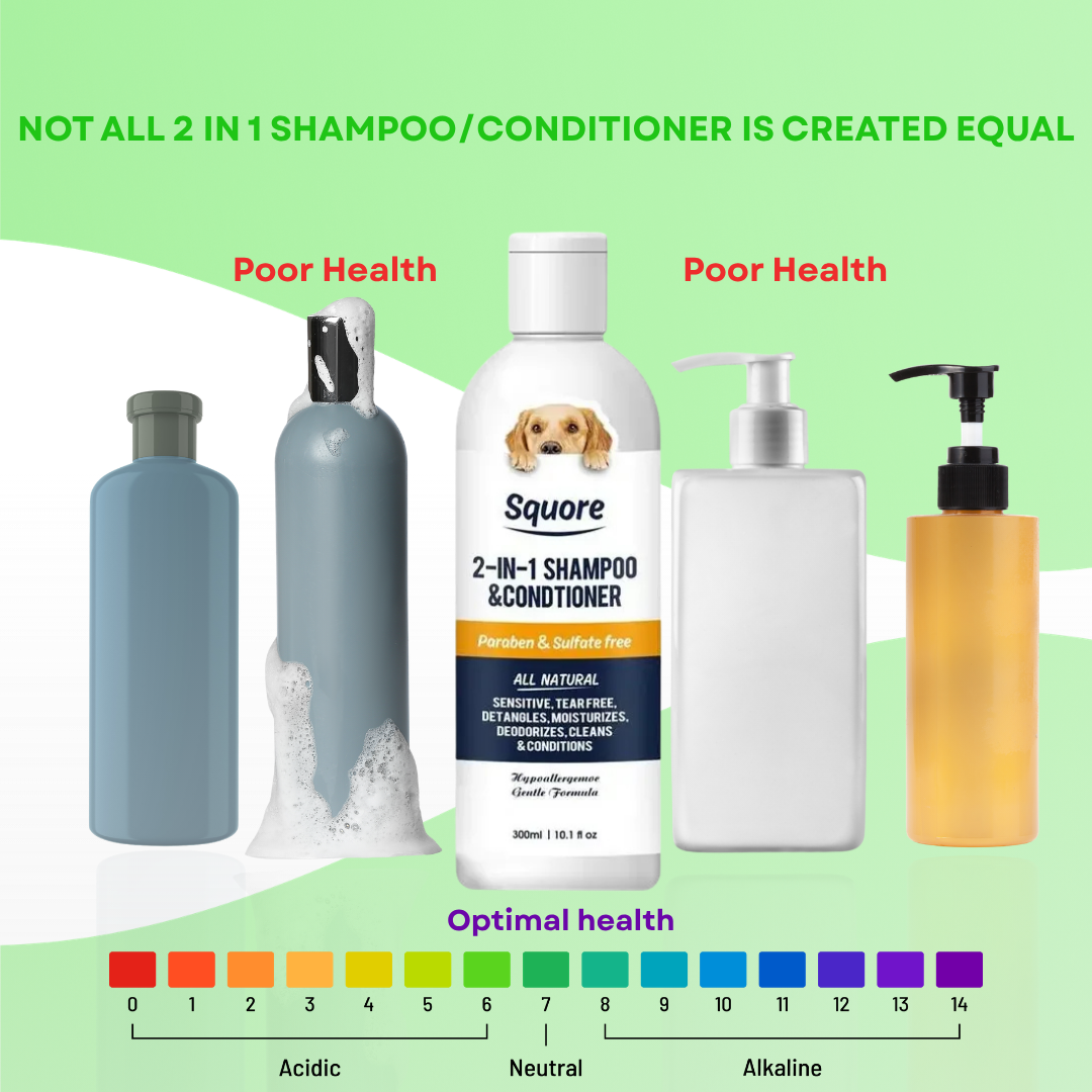 BruceBenPets - Squore's 2-in-1 Shampoo & Conditioner Bottle