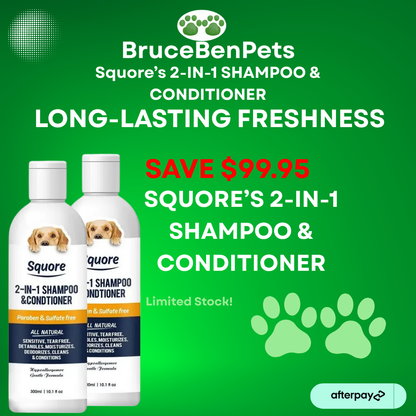 BruceBenPets - Squore's 2-in-1 Shampoo & Conditioner Bottle